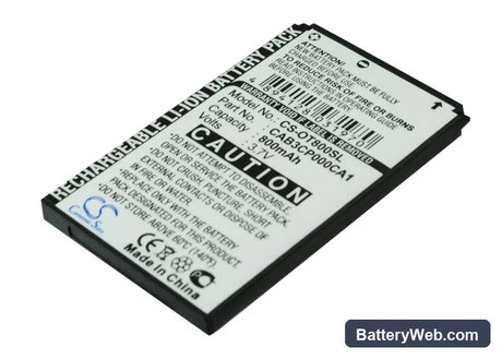Alcatel OT-800 Replacement Battery, 3.7V, 800mAh, Li-ion 3