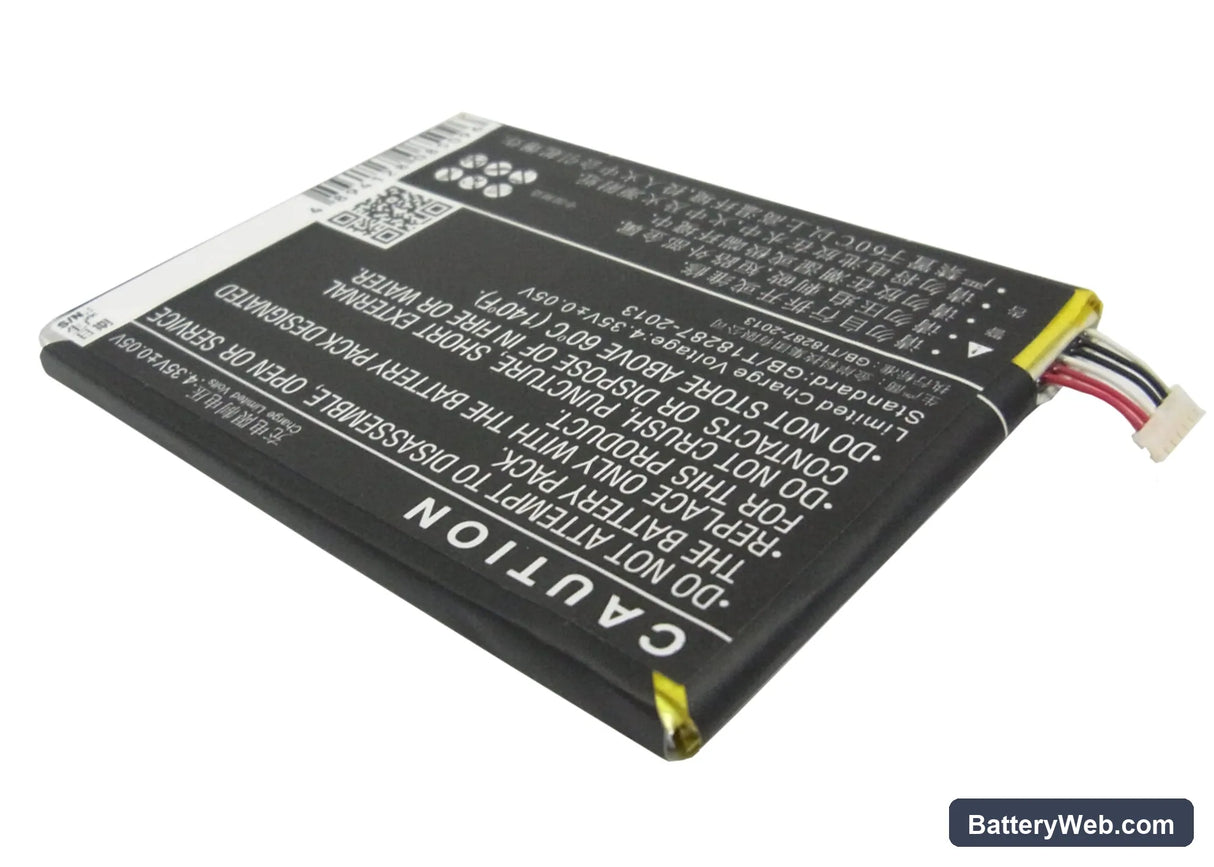 Alcatel OT-8008D Replacement Battery, 3.8V, 2500mAh, Li-Polymer 3