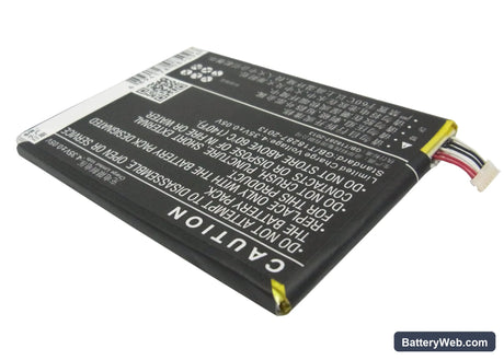 Alcatel OT-8008D Replacement Battery, 3.8V, 2500mAh, Li-Polymer 3