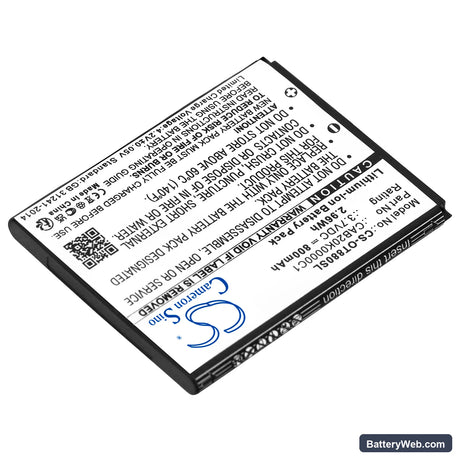 Tracfone A392 Replacement Battery, 3.7V, 800mAh, Li-ion 2