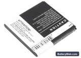 TCL A986 Replacement Battery, 3.7V, 1650mAh, Li-ion 4