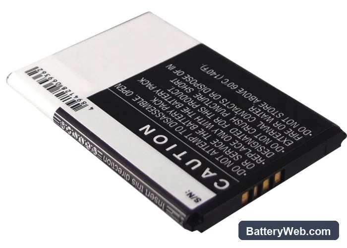 Alcatel OT-960 Replacement Battery, 3.7V, 1750mAh, Li-ion 3