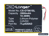 Alcatel One Touch Pixi 7 Replacement Battery, 3.8V, 2800mAh, Li-Polymer 5