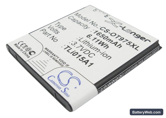 BASE VARIA Replacement Battery, 3.7V, 1650mAh, Li-ion 1