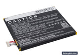 Alcatel One Touch Pop S7 Replacement Battery, 3.8V, 3000mAh, Li-Polymer 4