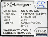 T-Mobile Move Replacement Battery, 3.7V, 1500mAh, Li-ion 5