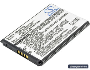 TCL A860 Replacement Battery, 3.7V, 1500mAh, Li-ion 1