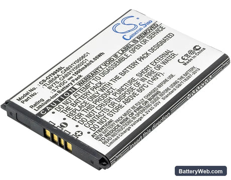 TCL A860 Replacement Battery, 3.7V, 1500mAh, Li-ion 1