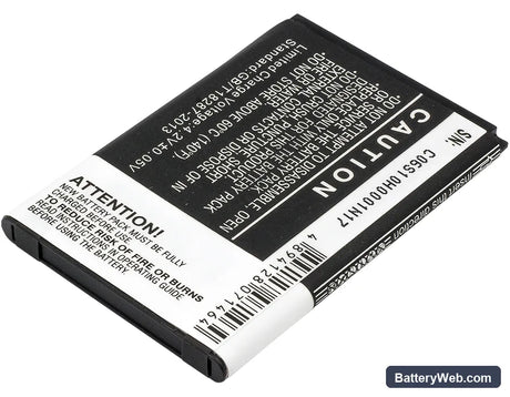 SRF Staraddict 2 Replacement Battery, 3.7V, 1750mAh, Li-ion 4