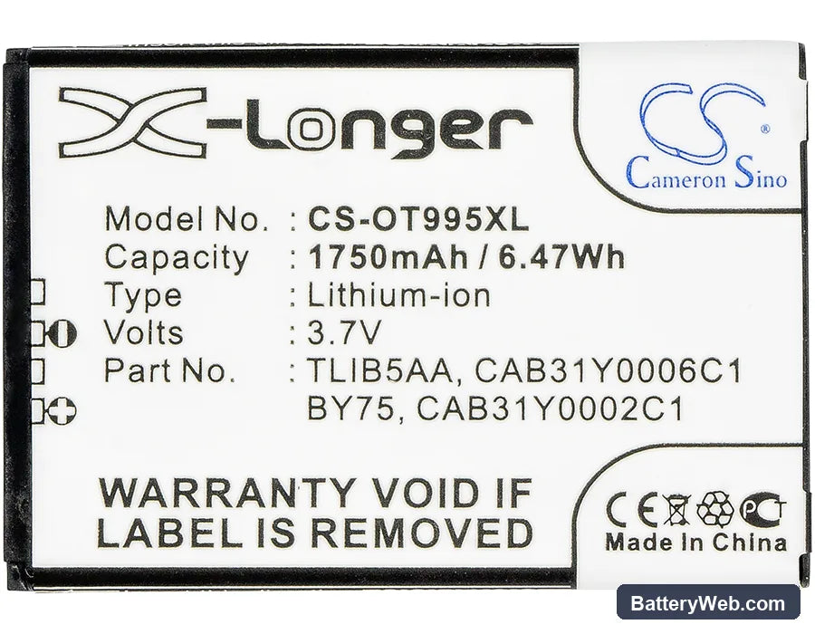 SRF Staraddict 2 Replacement Battery, 3.7V, 1750mAh, Li-ion 5