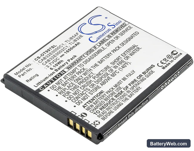BASE Lutea 3 Replacement Battery, 3.7V, 1650mAh, Li-ion 1