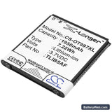Alcatel OT-997 Replacement Battery, 3.7V, 1950mAh, Li-ion 1