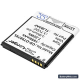 Alcatel OT-997 Replacement Battery, 3.7V, 1950mAh, Li-ion 2
