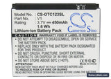 Alcatel OT-C123 Replacement Battery, 3.7V, 450mAh, Li-ion 5