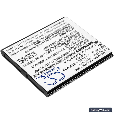 Alcatel EE70 Replacement Battery, 3.7V, 2150mAh, Li-ion 2