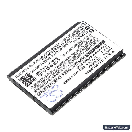Alcatel OT-2038X Replacement Battery, 3.7V, 950mAh, Li-ion 2