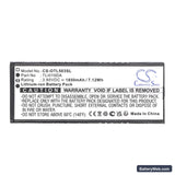 Alcatel OT-5005R Replacement Battery, 3.85V, 1850mAh, Li-ion 3