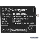 MetroPCS Revvl 4 Replacement Battery, 3.85V, 3300mAh, Li-Polymer 3