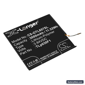 Vodafone Smart Platinum 7 Replacement Battery, 3.84V, 3000mAh, Li-Polymer 1