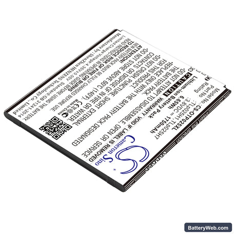 Alcatel One Touch POP 4 Replacement Battery, 3.8V, 1750mAh, Li-ion 2