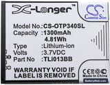 Alcatel One Touch Pixi 3 4.0 Replacement Battery, 3.7V, 1300mAh, Li-ion 3