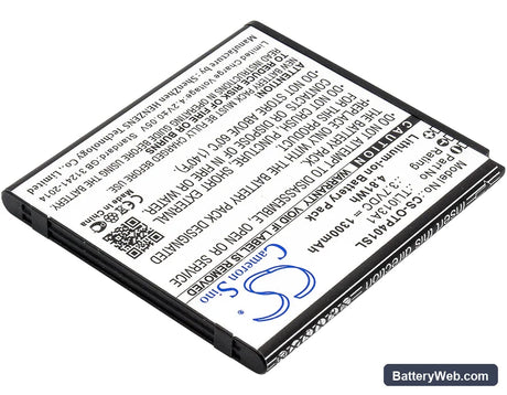 Alcatel One Touch Pixi 4 3.5 Replacement Battery, 3.7V, 1300mAh, Li-ion 2