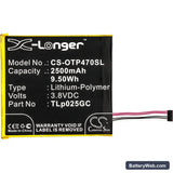 Alcatel One Touch Pixi 4 7.0 Replacement Battery, 3.8V, 2500mAh, Li-Polymer 3