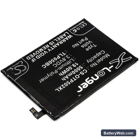 Alcatel One Touch Pixi 4 Plus Power Replacement Battery, 3.8V, 5000mAh, Li-Polymer 2