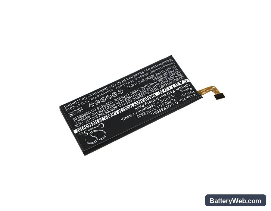 Alcatel One Touch Pop 4+ Replacement Battery, 3.8V, 2000mAh, Li-Polymer 2