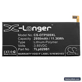 Alcatel Touch Pop 4S Replacement Battery, 3.85V, 2950mAh, Li-Polymer 3