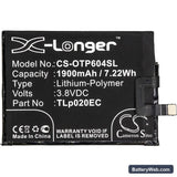Alcatel One Touch Pop Up Replacement Battery, 3.8V, 1900mAh, Li-Polymer 3
