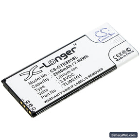 Alcatel 5005R Replacement Battery, 3.8V, 2000mAh, Li-ion 1
