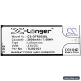 Alcatel 5005R Replacement Battery, 3.8V, 2000mAh, Li-ion 3