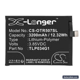 Alcatel OT-5007S Replacement Battery, 3.85V, 3200mAh, Li-Polymer 3
