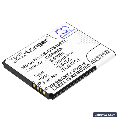 TCL VZW-TCL-4056 Replacement Battery, 3.8V, 1750mAh, Li-ion 1