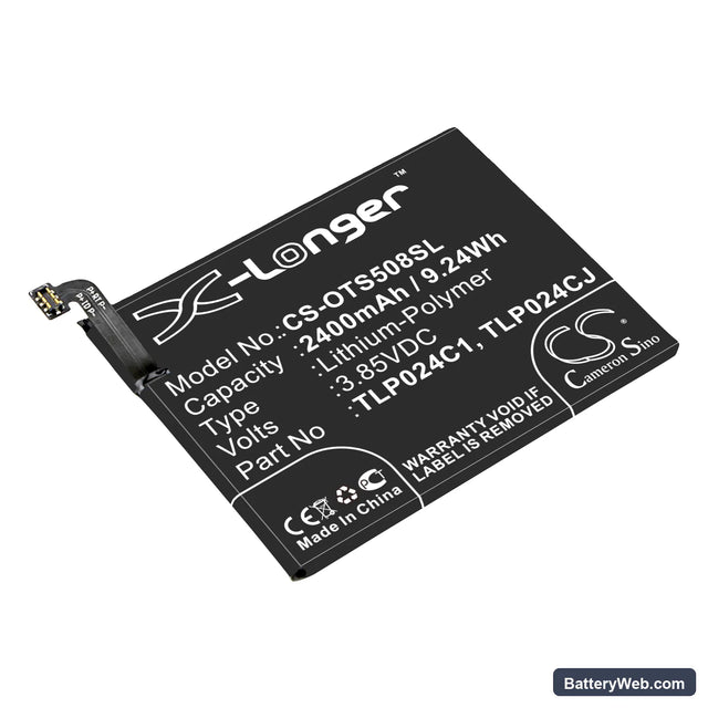 Verizon Avalon V Replacement Battery, 3.85V, 2400mAh, Li-Polymer 1