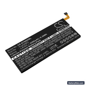 Alcatel One Touch Idol 4 Replacement Battery, 3.8V, 2200mAh, Li-Polymer 1