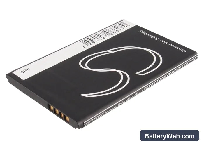 Vodafone Smart II Replacement Battery, 3.7V, 1100mAh, Li-ion 4