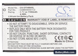 Vodafone Smart II Replacement Battery, 3.7V, 1100mAh, Li-ion 5