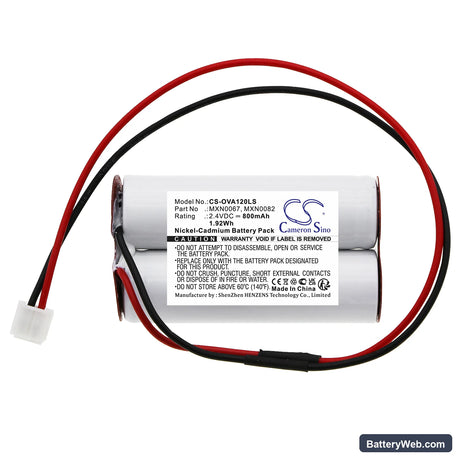 Legrand 806525 Replacement Battery, 2.4V, 800mAh, Ni-CD 3