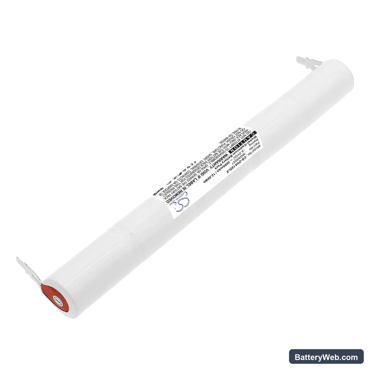 Beghelli 8823 Replacement Battery, 6V, 2000mAh, Ni-CD 2