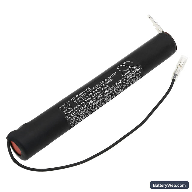 Mackwell BH164 Replacement Battery, 2.4V, 3800mAh, Ni-MH 1