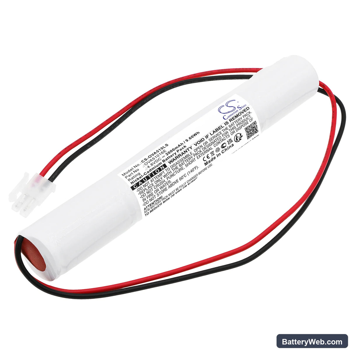 Schneider 329045280 Replacement Battery, 4.8V, 2000mAh, Ni-CD 1