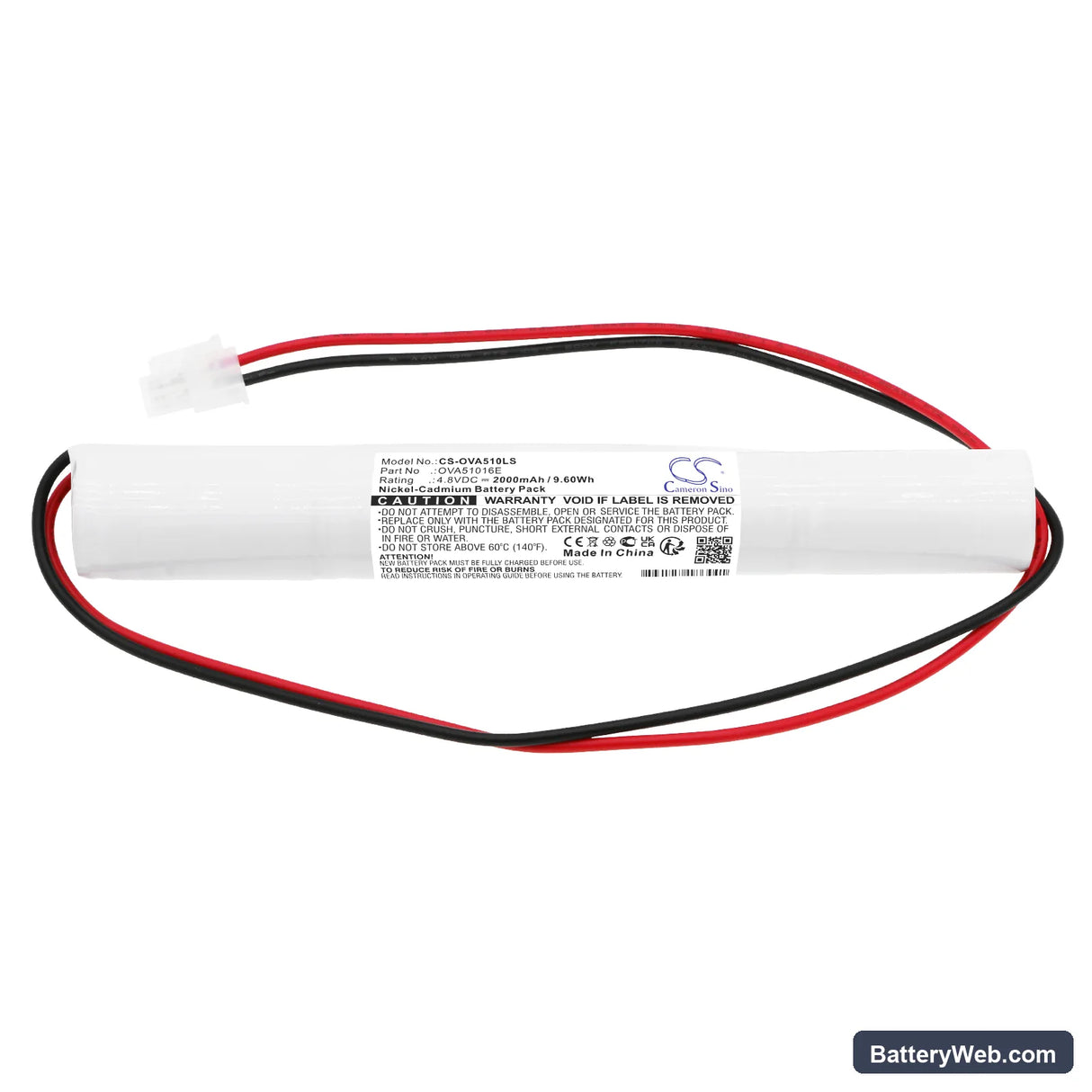 Schneider 329045280 Replacement Battery, 4.8V, 2000mAh, Ni-CD 3