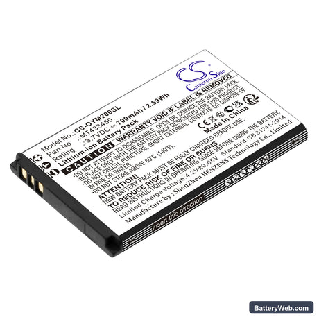 Olympia Classic Mini II Replacement Battery, 3.7V, 700mAh, Li-ion 1