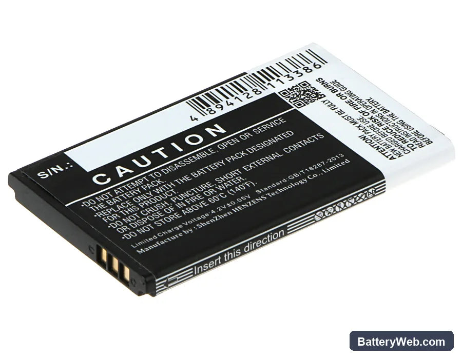 Olympia Touch Replacement Battery, 3.7V, 1050mAh, Li-ion 4