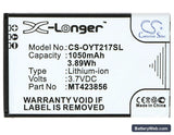 Olympia Touch Replacement Battery, 3.7V, 1050mAh, Li-ion 5