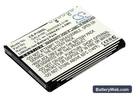 Pharos PTL525P Replacement Battery, 3.7V, 1100mAh, Li-ion 1
