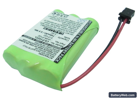 Panasonic KX-TC1210 Replacement Battery, 3.6V, 700mAh, Ni-MH 2