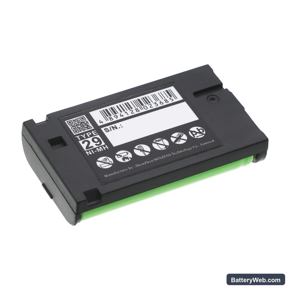 GP GP85AAALH3BXZ Replacement Battery, 3.6V, 850mAh, Ni-MH 3